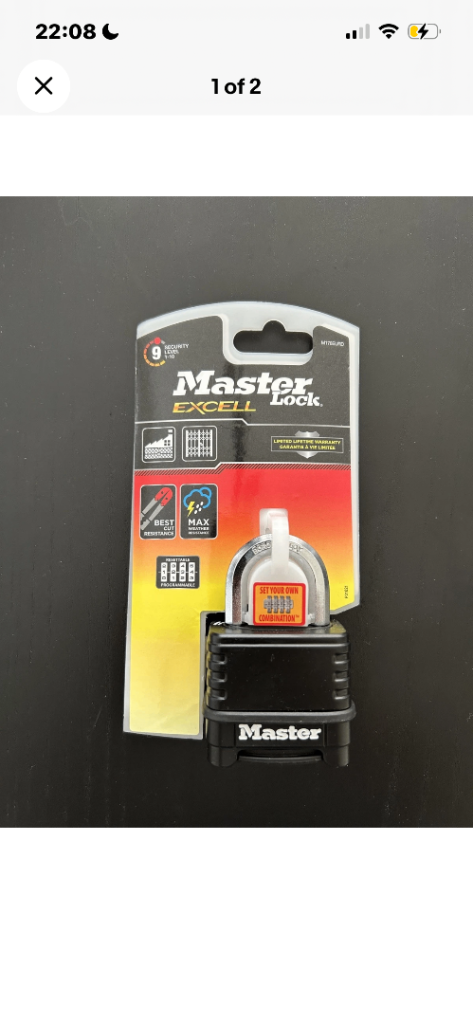 MASTER LOCK PROSERIES WEATHERPROOF COMBINATION PADLOCK
