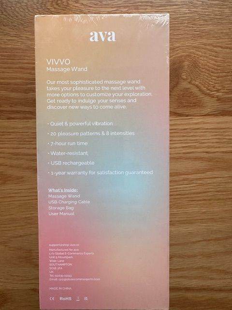 MASSAGE WAND – 20 MODES & 8 INTENSITIES BOXED - NEVER OPENED