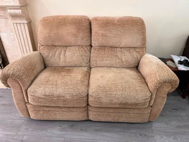 | FREE | Recliner Sofa Set– Brown Fabric (COLLECTION ONLY !)