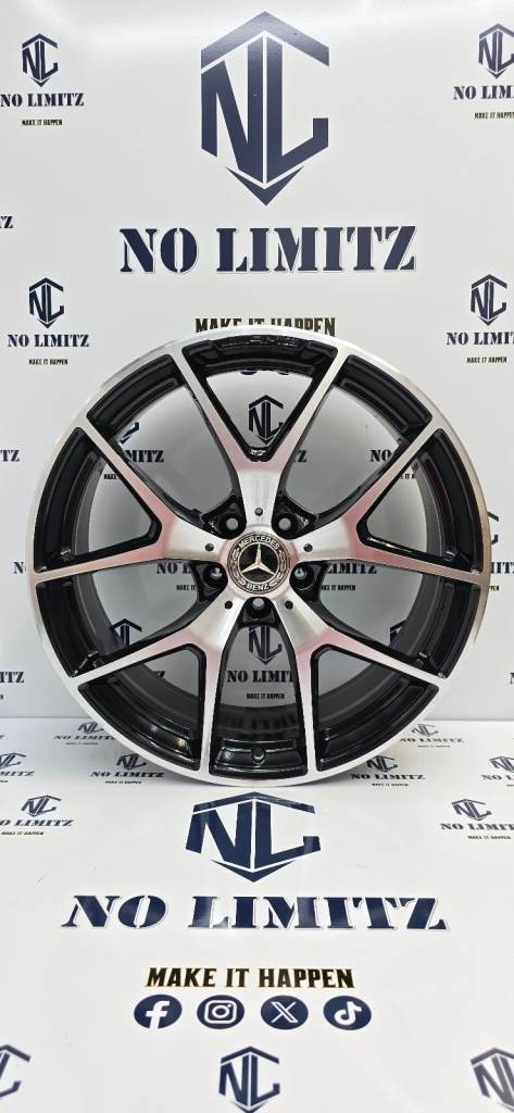 GENUINE MERCEDES 20" 8.5J AMG GLC 43 GLE Y-SPOKE CROSS-SPOKE DIAMOND CUT SINGLE WHEEL A2534015500