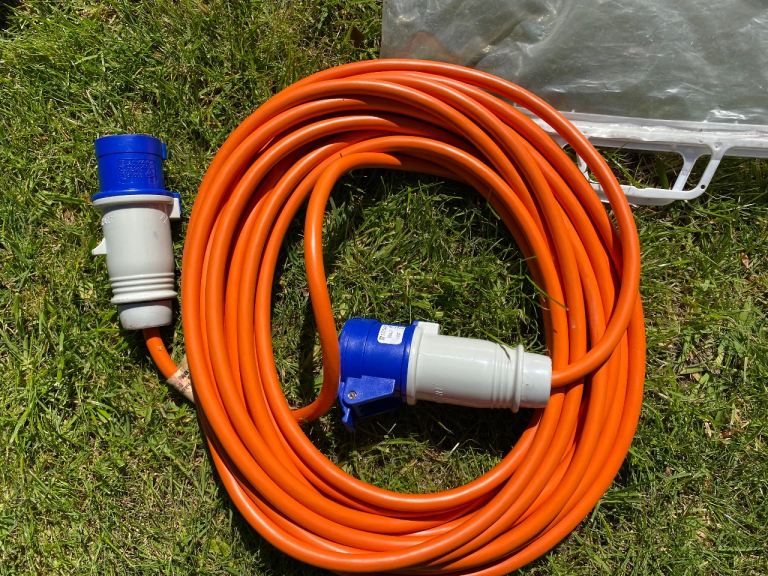 Brand new 15 metre mains Lead for site Hook-Up