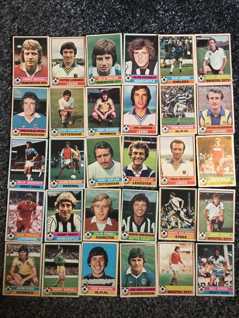 Topps Football Cards Red Back 1977 - Job Lot 60 Cards - No Duplicates