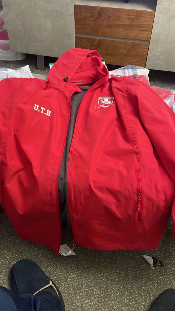 Middlesbrough utb windbreakers & polo shirts