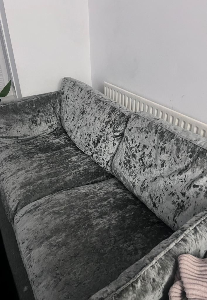 2 velvet four seater 