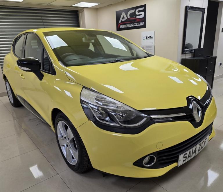 RENAULT CLIO 1.2 16V Dynamique MediaNav Yellow WARRANTY 12 MONTHS MOT