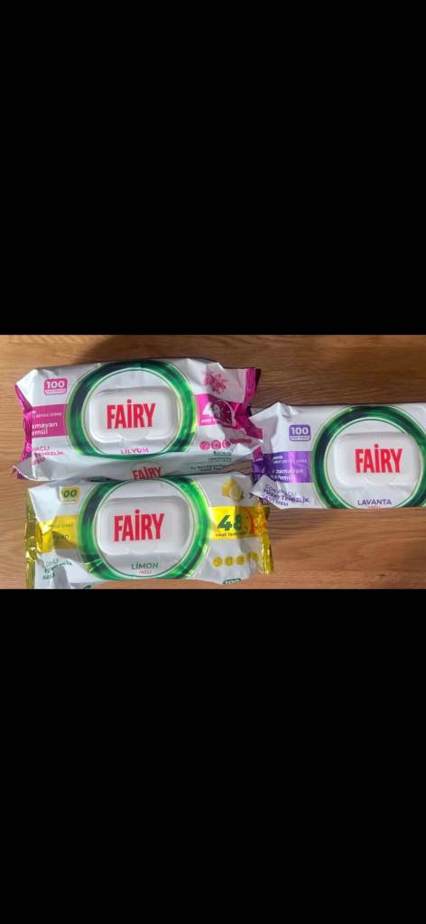 Multiple Packs of Fairy Cleaning Wipes 