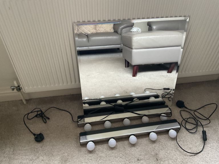 IKEA mirror and lights
