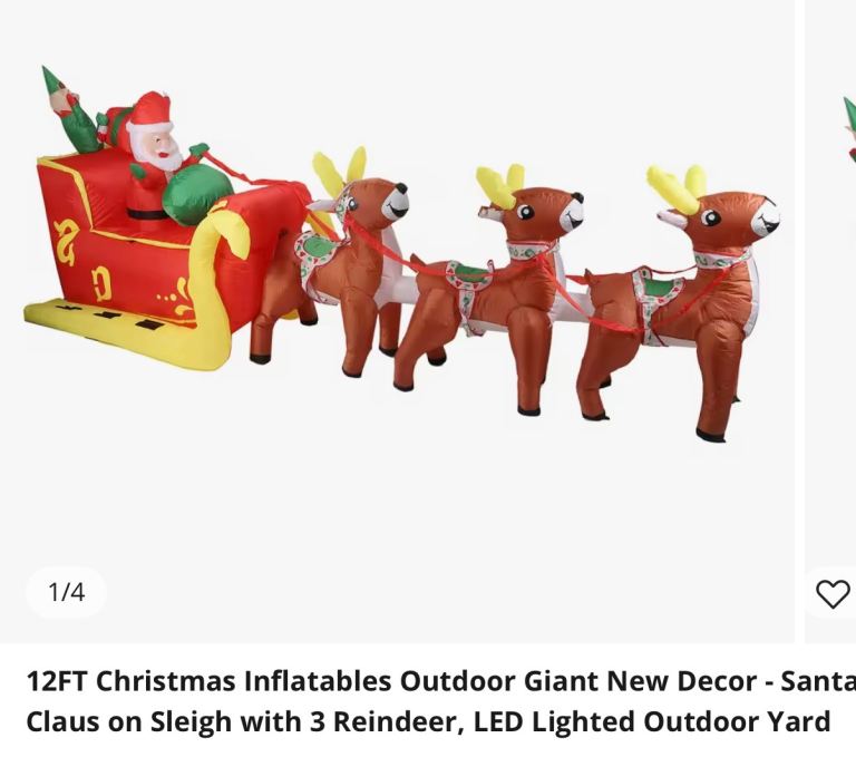 Large Christmas inflatables 