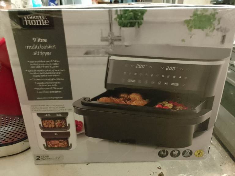 Brand new 9 litre multi basket air fryer