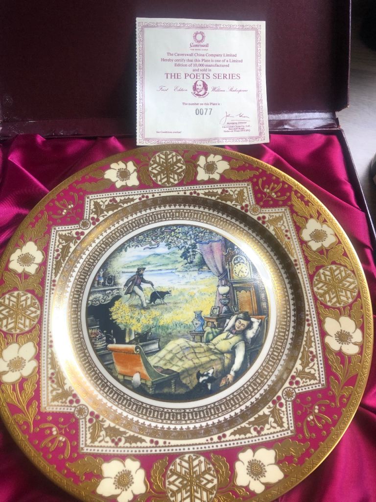 Caverswall Poet Series limited edition plates