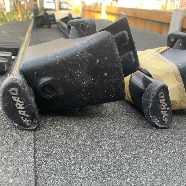 Farad Wing Black Aluminium Roof Bars Set for Ford S-Max (No Glass Roof) 15-23