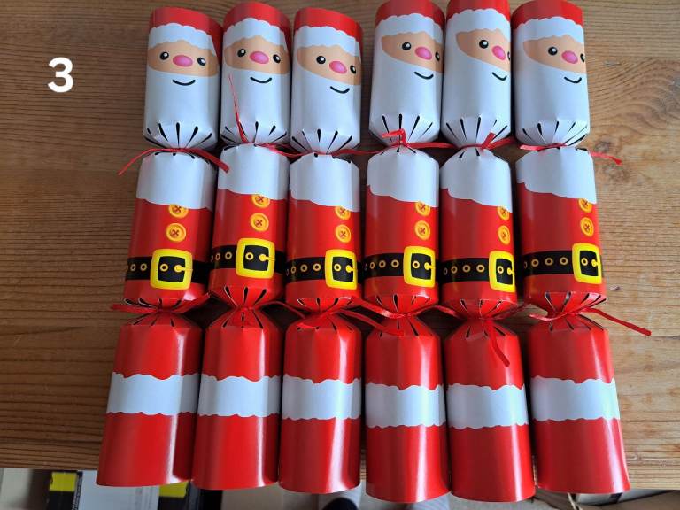CHRISTMAS CRACKERS WITH NON- PAPER TOYS AND GIFTS 