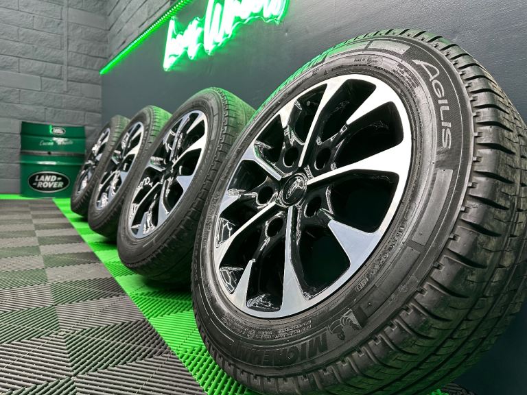 Genuine Ford Transit Custom 17" Alloy Wheels Diamond Turned / Black HK21-1007-EA & all Michelins!