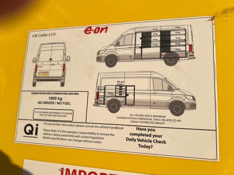 2018 Volkswagen Crafter 2.0 TDI 140PS Startline High Roof Van PANEL VAN Diesel Manual