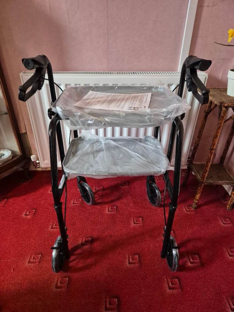 Walker trolley brand new two trays and brakes