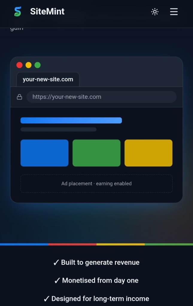 Monetised Websites From Your Idea(s)