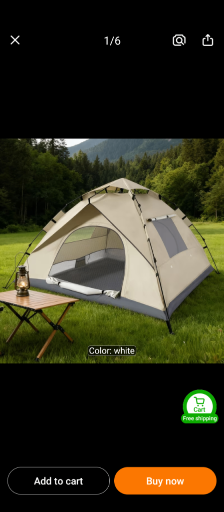 Park tent and large box