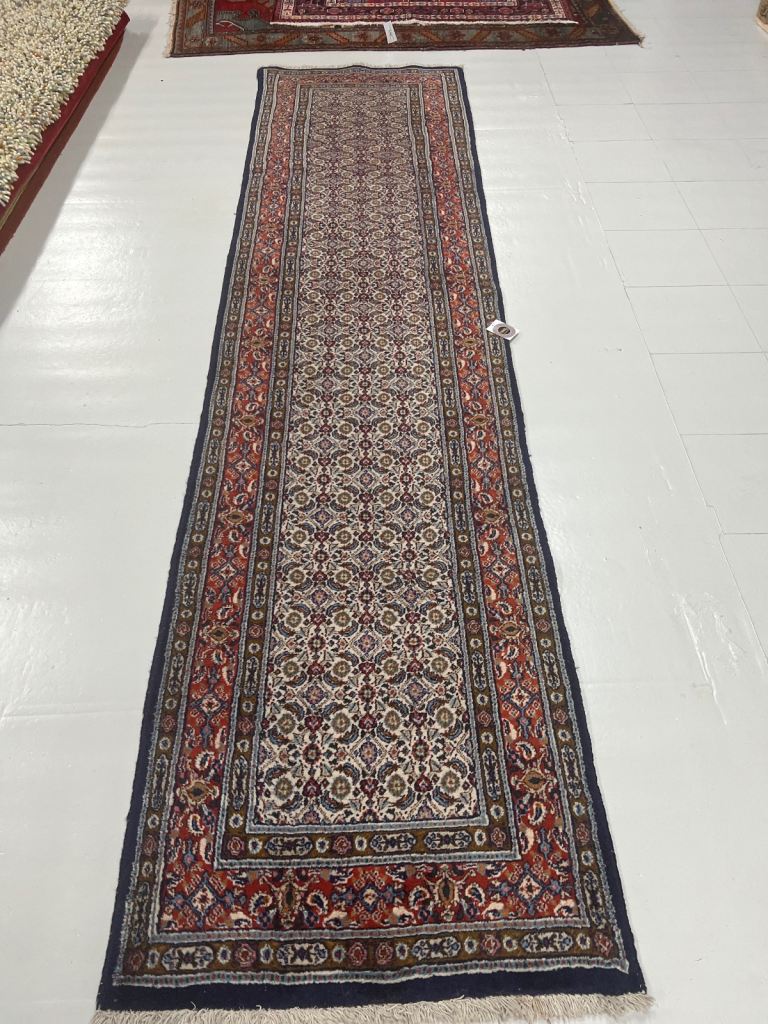 Persian moud runner rug 78x330cm