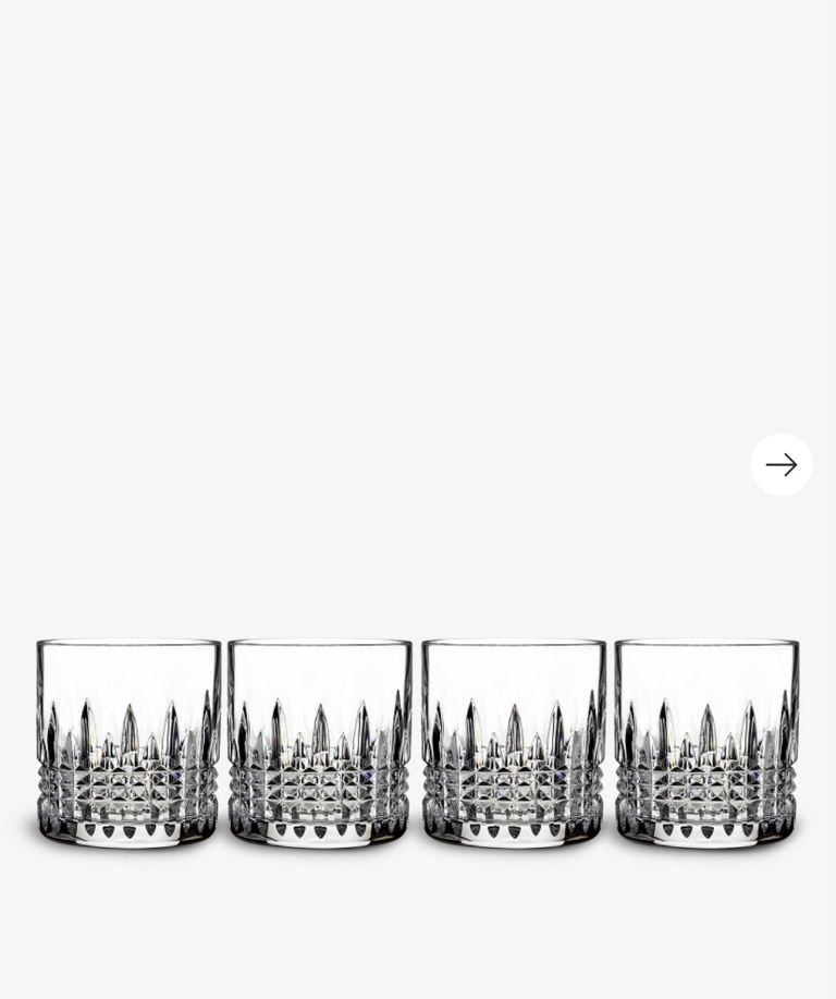 Waterford lismore diamond tumbler glasses set of four