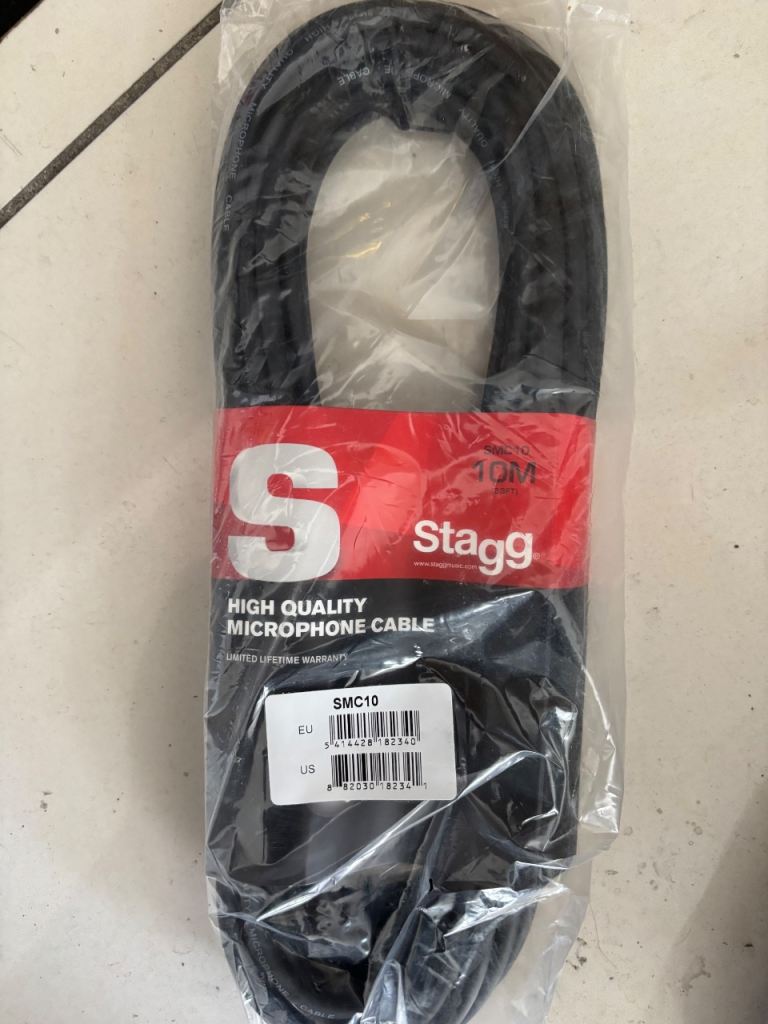 Stagg SMC10 High Quality Microphone Cable - Brand New