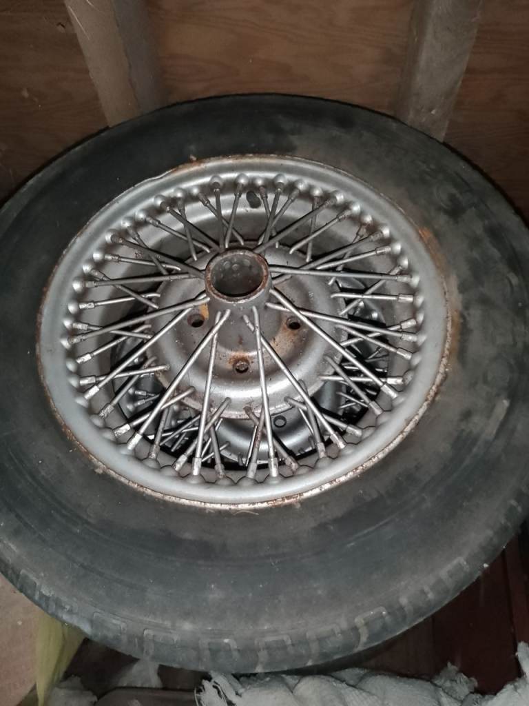 Wire wheels 13 inch X5 for Triumph MGB 