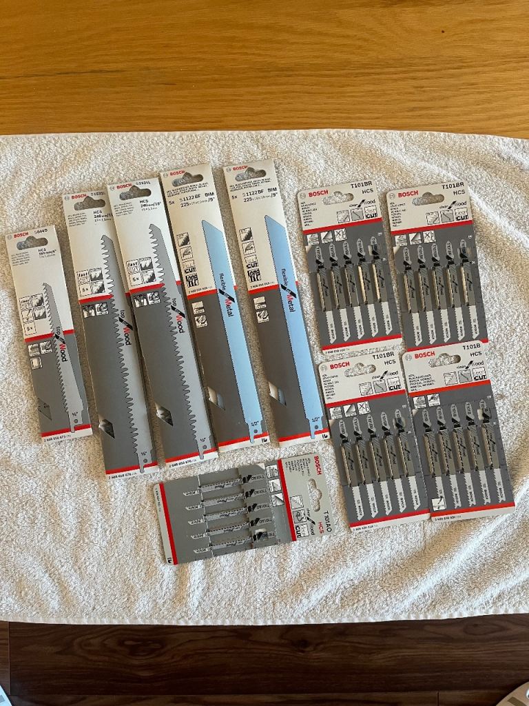 Bosch Reciprocating Saw Blades & Jigsaw Blades Wood & Metal X 10 Pks