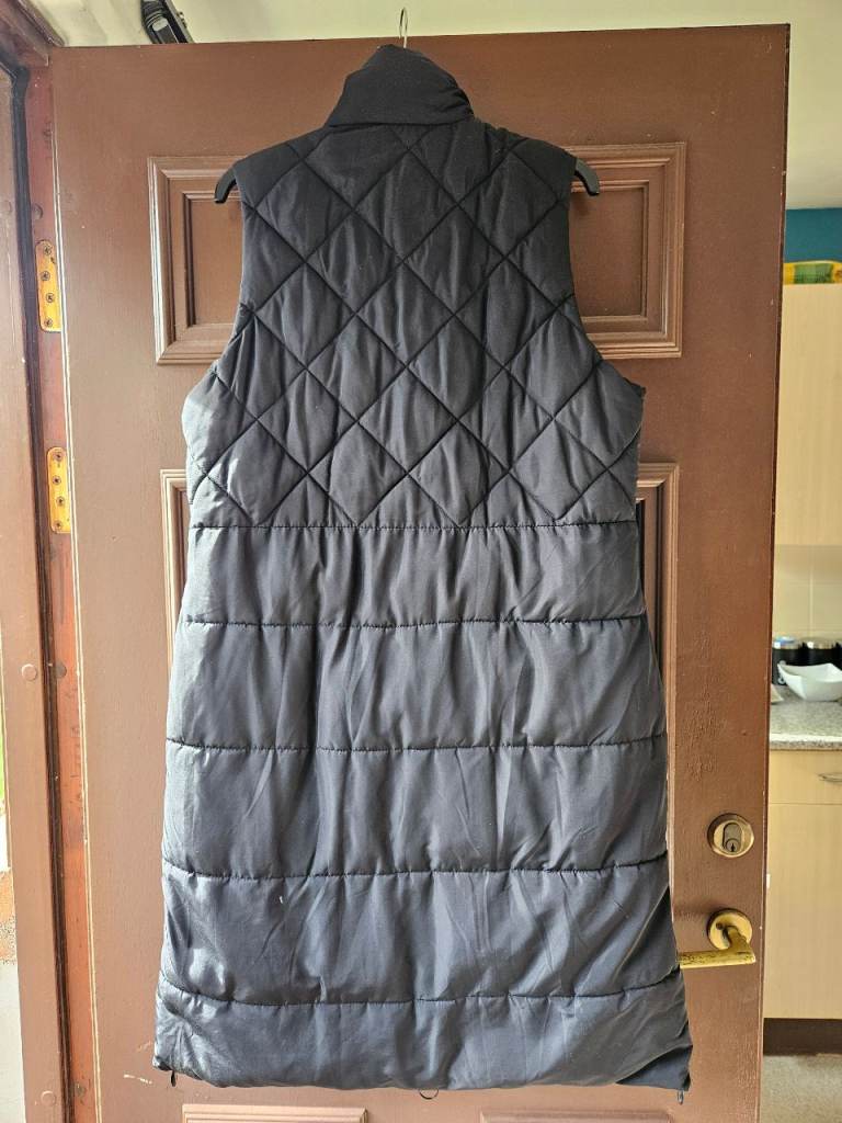 Ladies black long line gilet / coat / jacket £5 Bargain!!