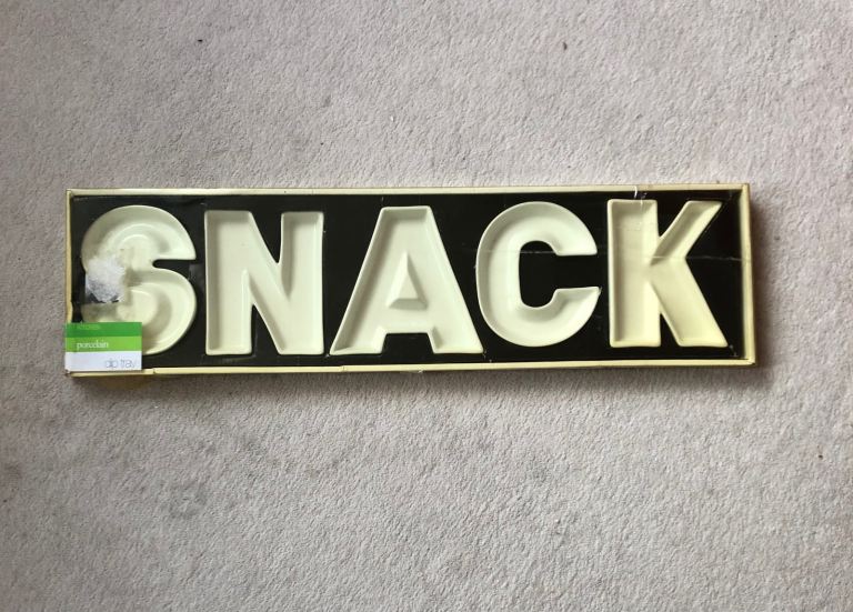 Porcelain individual SNACK trays