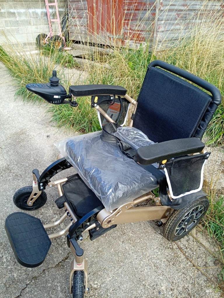 ELECTRIC FOLDING WHEELCHAIR, USED ONCE IMMACULATE CONDITION | in Bedwas ...