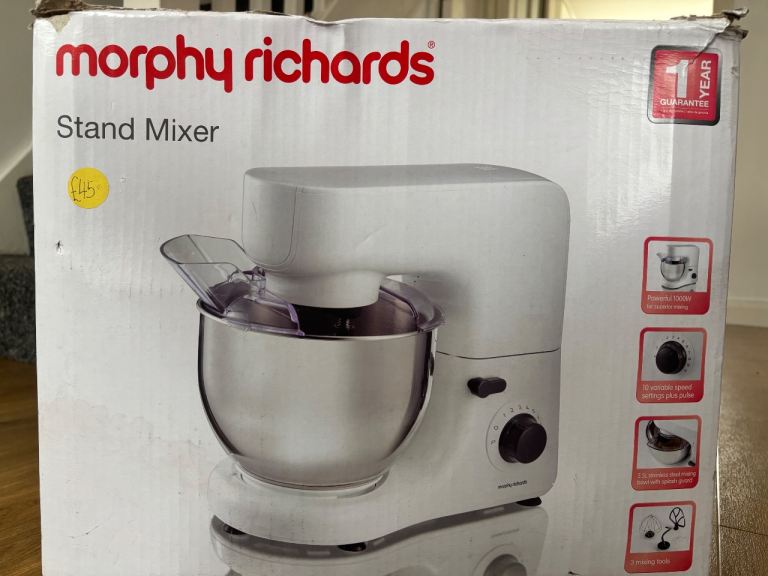 Morphy Richards Stand Mixer – White, New in Box