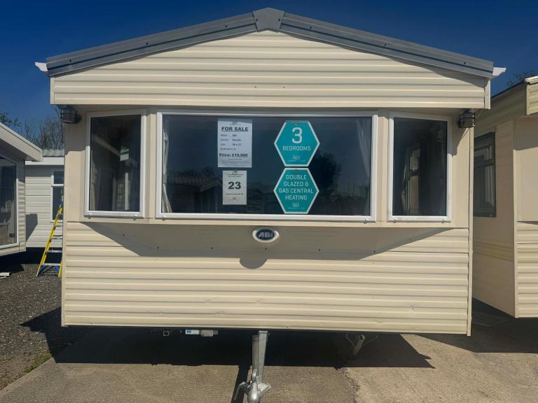 36x12ft 3 Bed Static Caravan - DG, CH, New Carpet - Offsite / Own Land / Farms