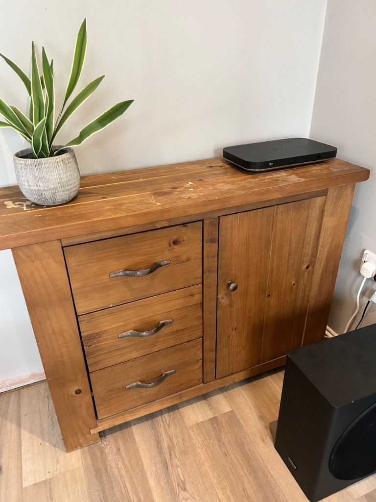 Next Hartford solid oak side unit 