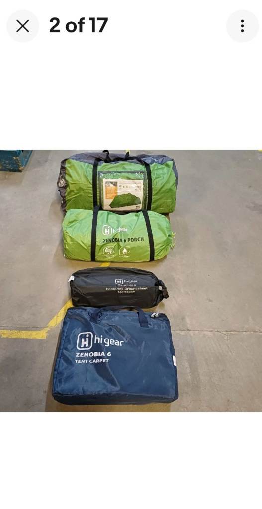 Hi gear zenobia tent used once then downgraded to a smaller tent