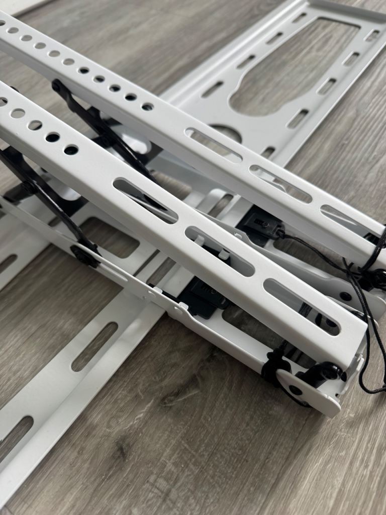 White Metal TV Wall Mount Bracket - perfect Condition