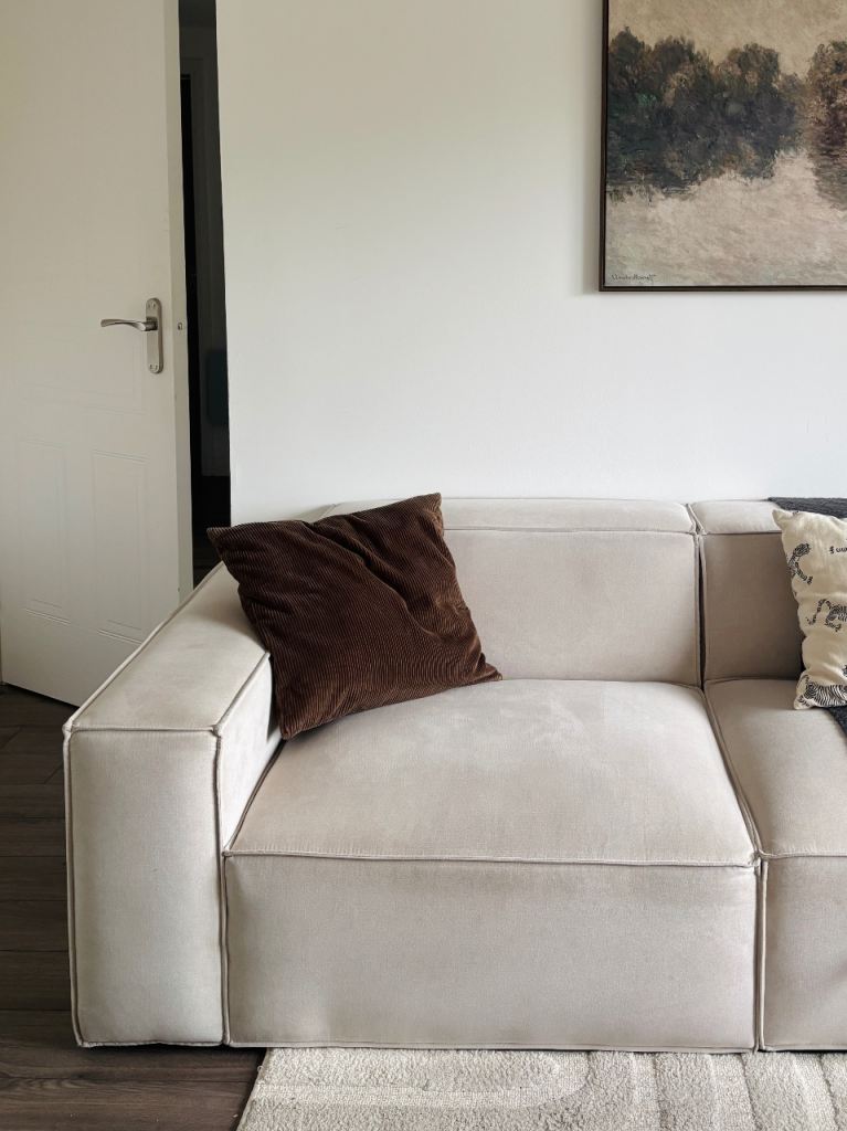 Noa Home Pacific XL 4 Piece Modular Corner Sofa – Ivory/Cream – Excellent Condition