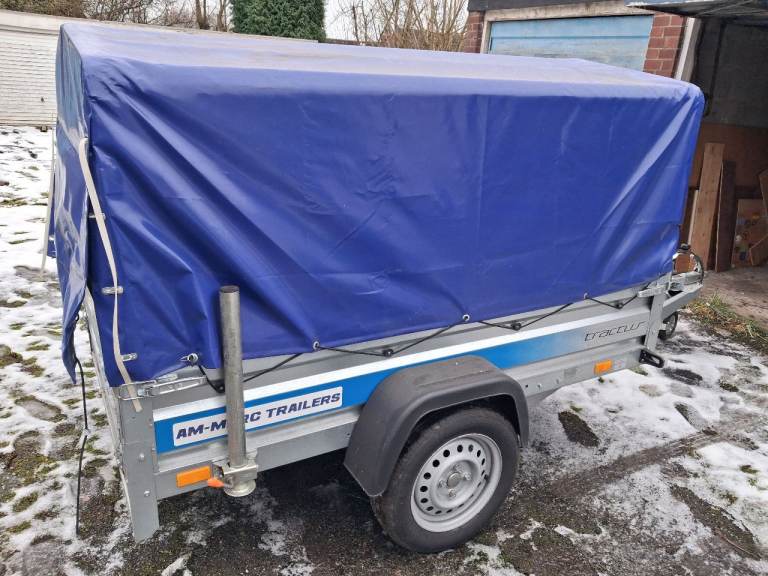 Car trailer with cover