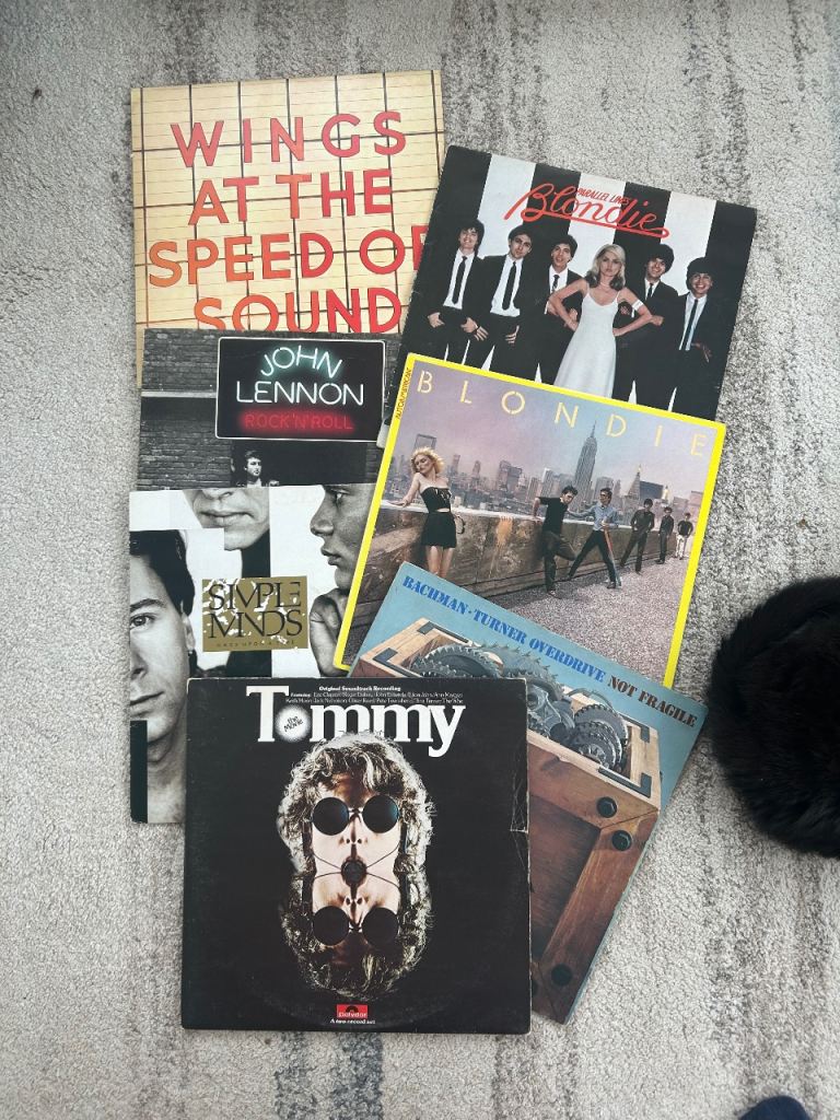 Selection of Classic Rock and Pop Vinyl Records