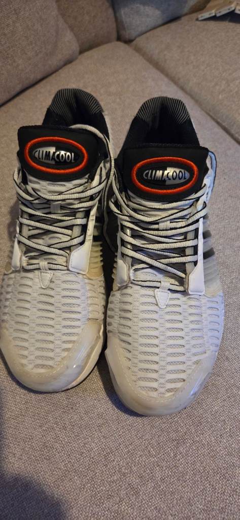 Adidas Climacool Trainers - White, UK Size 9, Good Condition