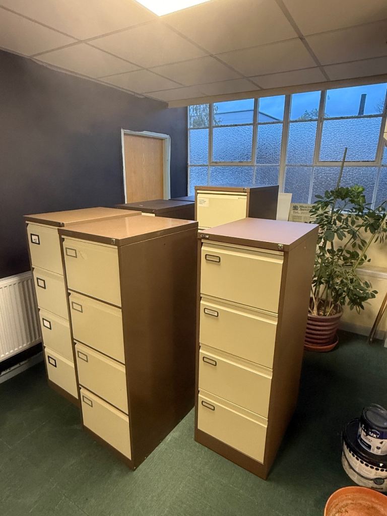 Office desks filing cabinets shelfs furniture 