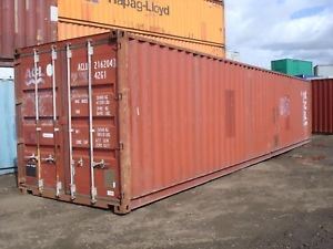 40’ Hi Cube Cargoworthy shipping containers, very secure 