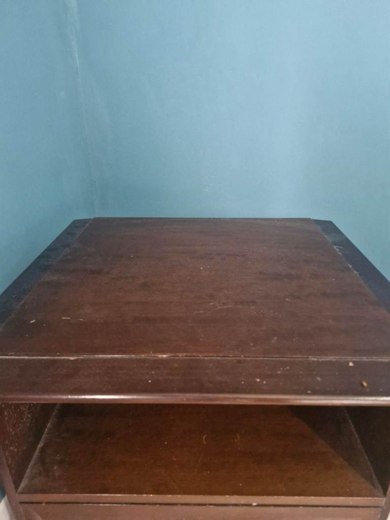Stag bed side table and double headboard