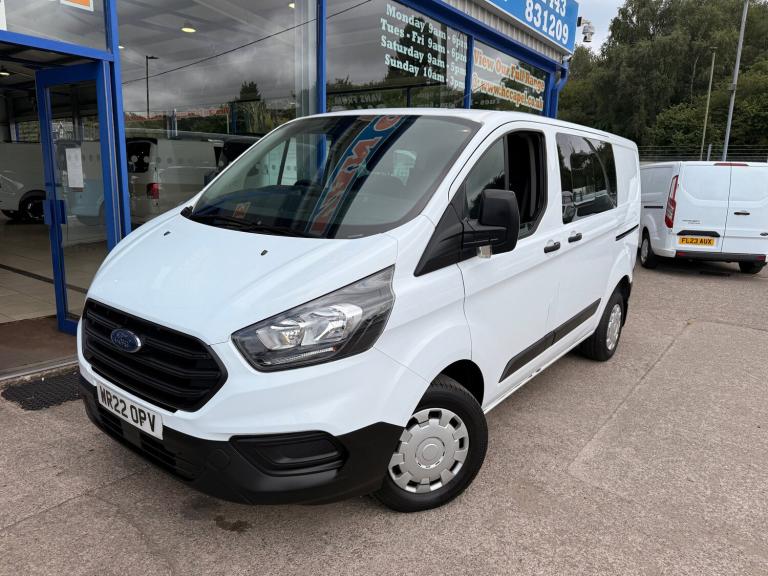 2022 Ford Transit Custom 2.0 300 EcoBlue Leader Crew Van Double Cab 5dr Diesel Manual L1 H1 Euro ...