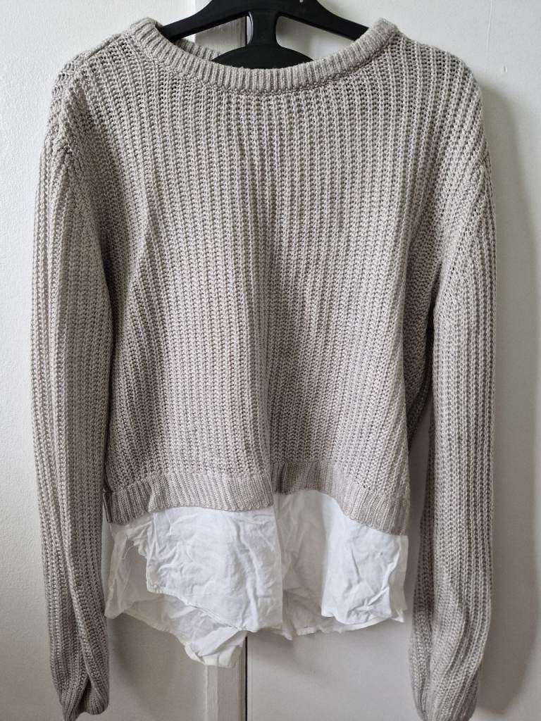 H&M grey smart jumper 