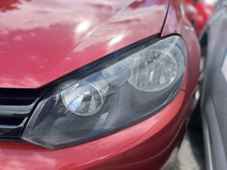 VW GOLF MK6 PASSENGER HEADLIGHT HALOGEN 08-12 