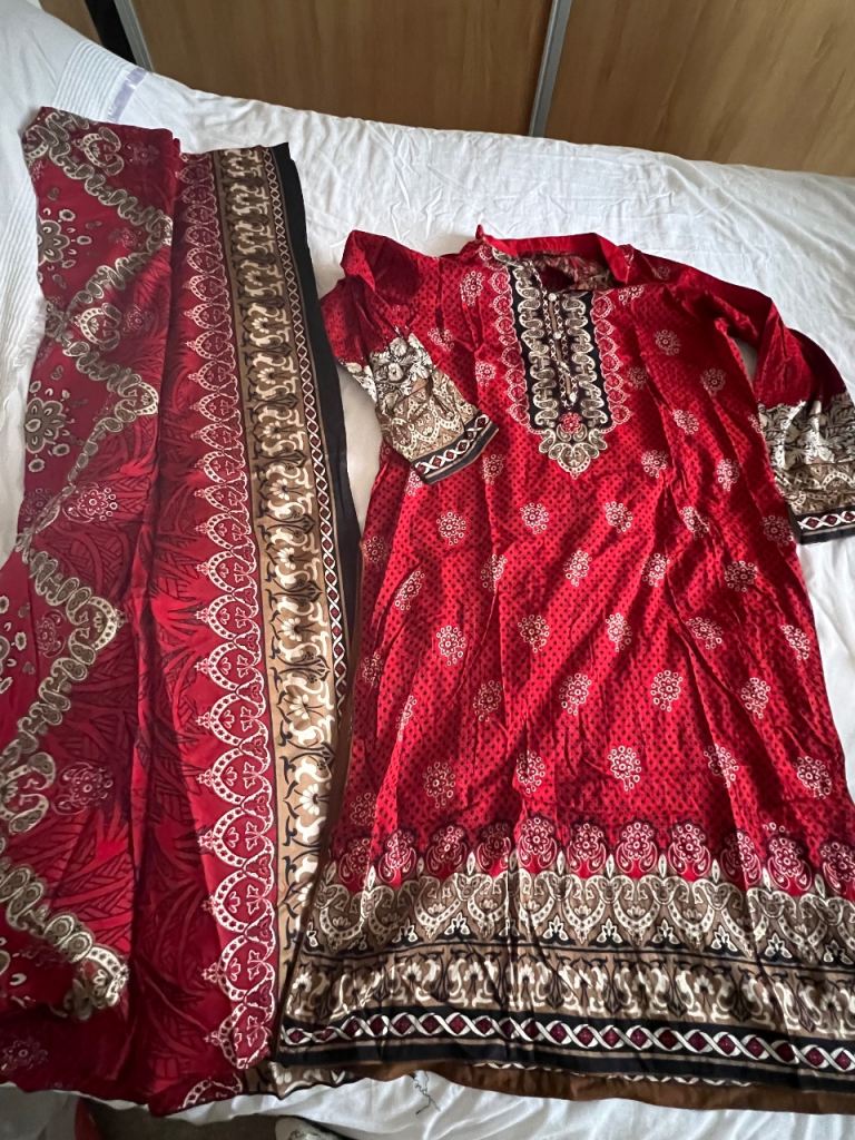 Asian cotton kurta and dubata 