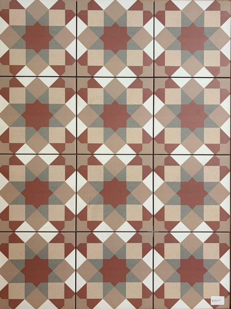 Hydra Pink 20x20cm Pattern Tiles