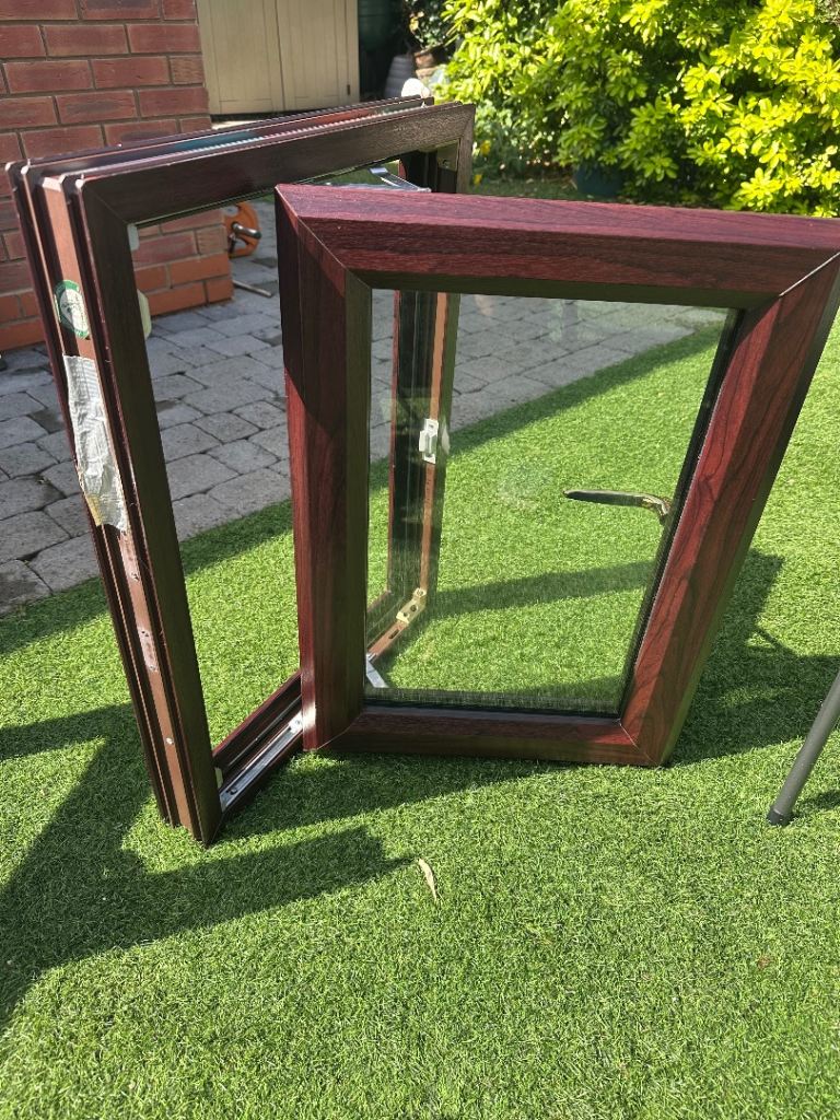 Window PVCu Double Glazed Dark Brown 