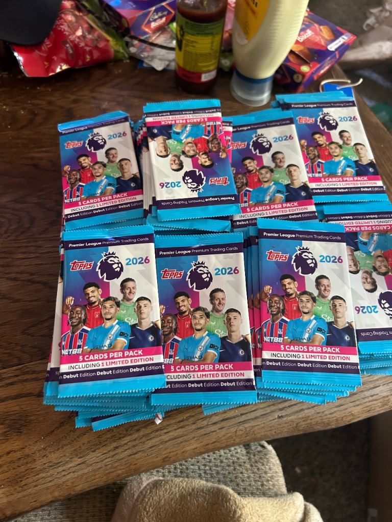 Topps Premier League football packs