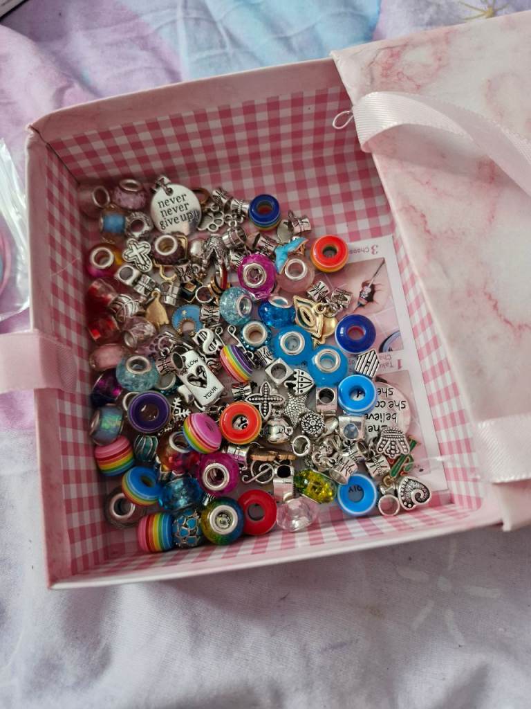 Mixed Charm Beads for Bracelets – Good Condition