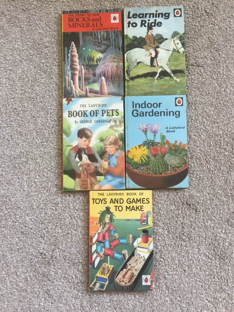 FIVE vintage Ladybird books ALL FOR